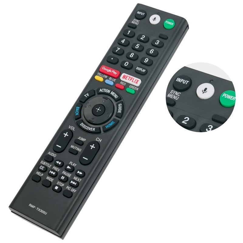 ZdalaMit RMF-TX300U Replacement Voice Remote Applicable for Sony TV XBR-43X800E XBR-49X800E XBR-55X800E XBR-65X850E XBR-75X850E XBR-55X806E XBR43X800E XBR49X800E XBR55X800E XBR65X850E XBR75X850E XBR55X806E - Image 2